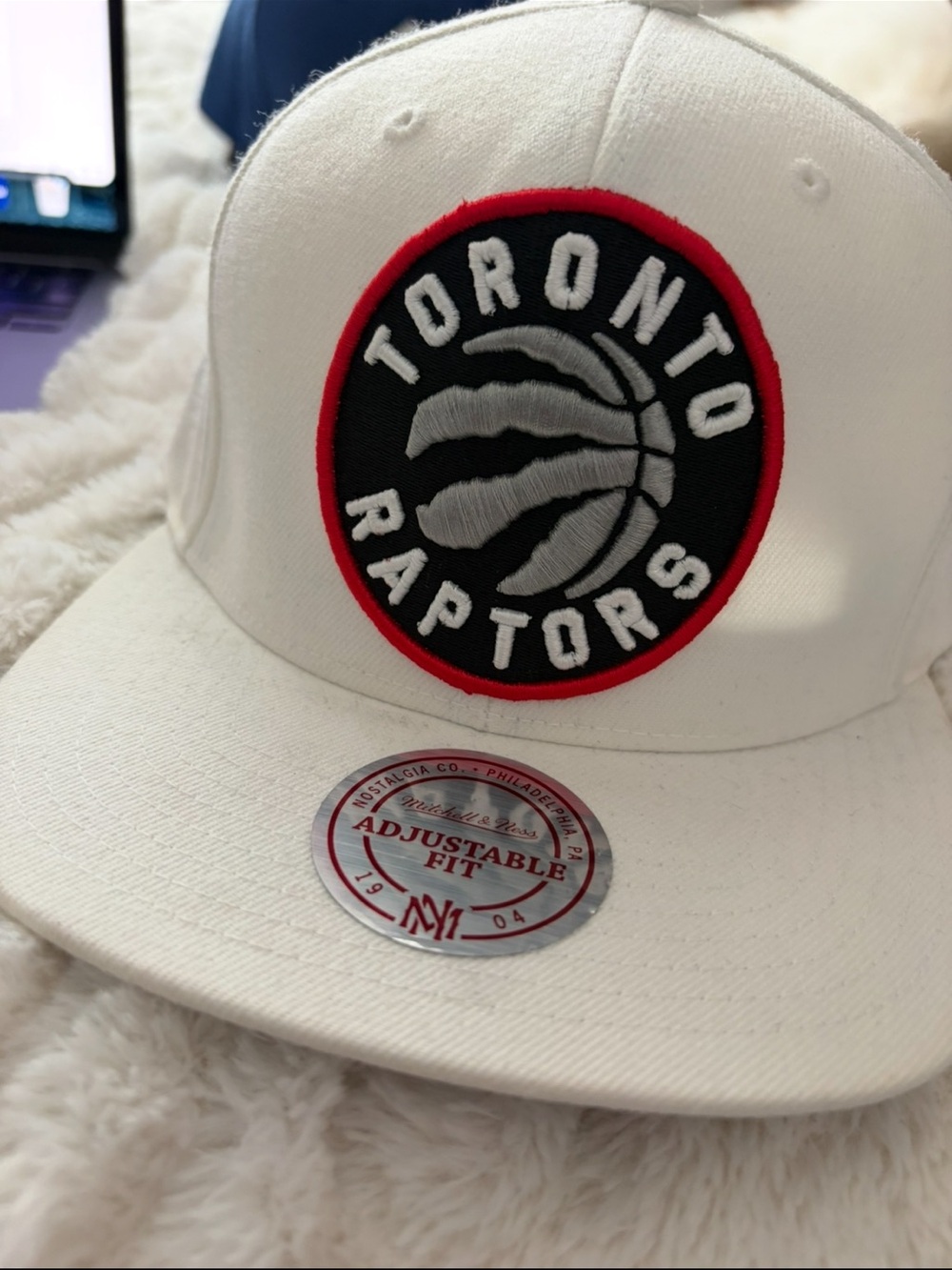 Toronto Raptors White Snapback Hat